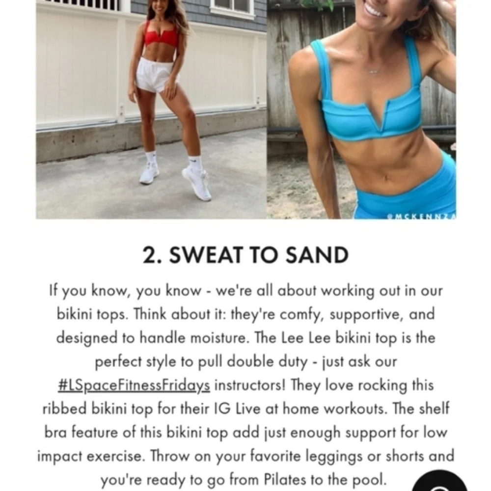 L*Space Lee Lee Pointelle Ribbed Rib Bikini Top